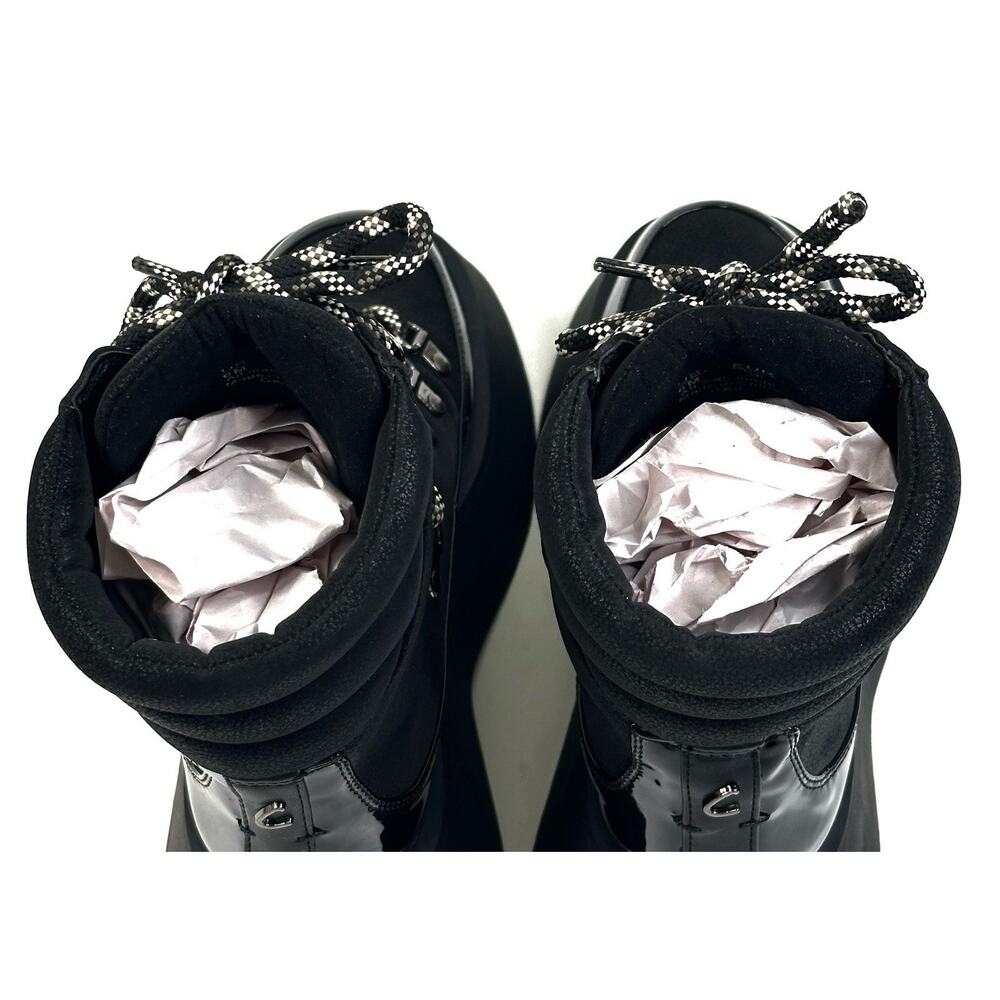 Circus NY by Sam Edelman Gail Black Lace-up Hiker Platform Boots Womens 6M New - Picture 10 of 13